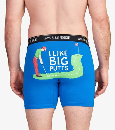 I like Big Putts Men's Boxer Briefs - Little Blue House US