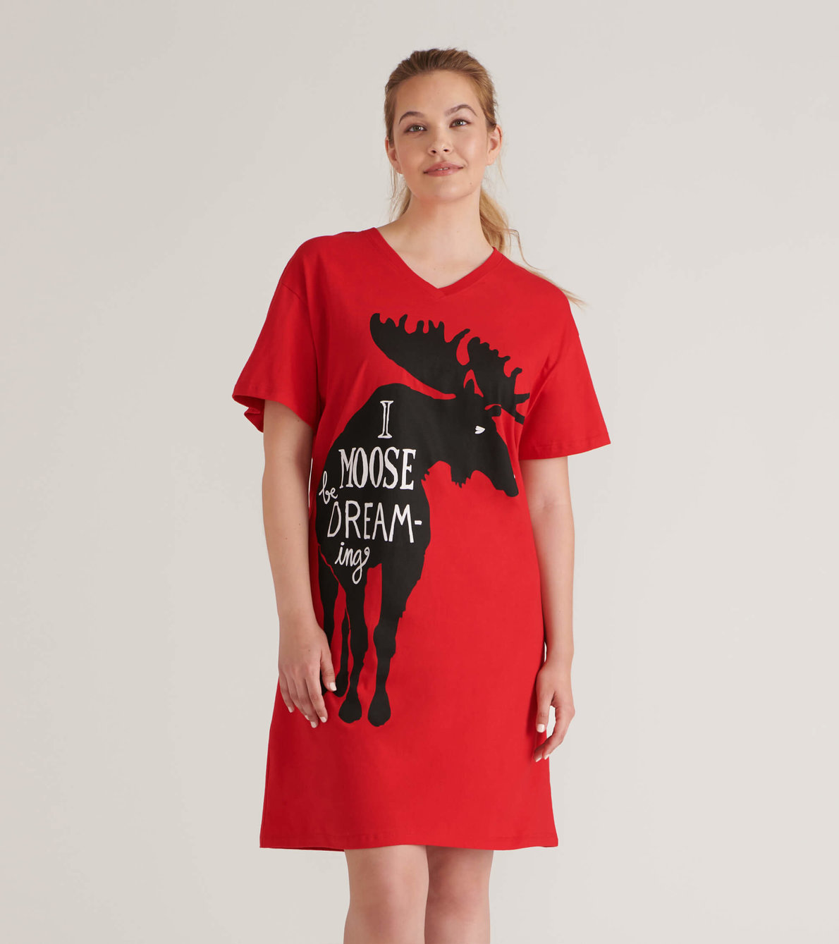 Agrandir l'image de Chemise de nuit pour femme – Orignal « I Moose be Dreaming »