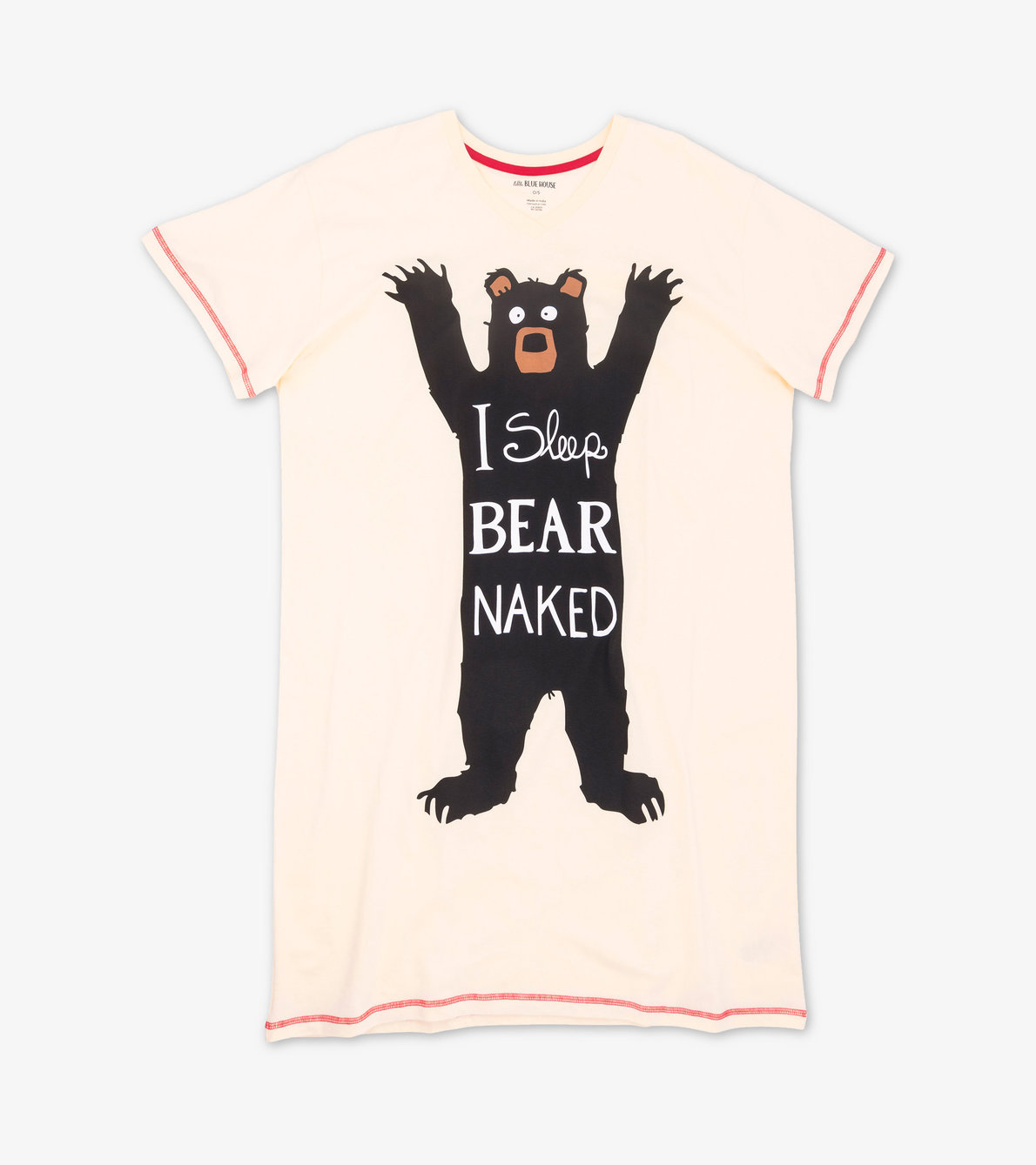 Agrandir l'image de Chemise de nuit pour femme – Ours « I Sleep Bear Naked »