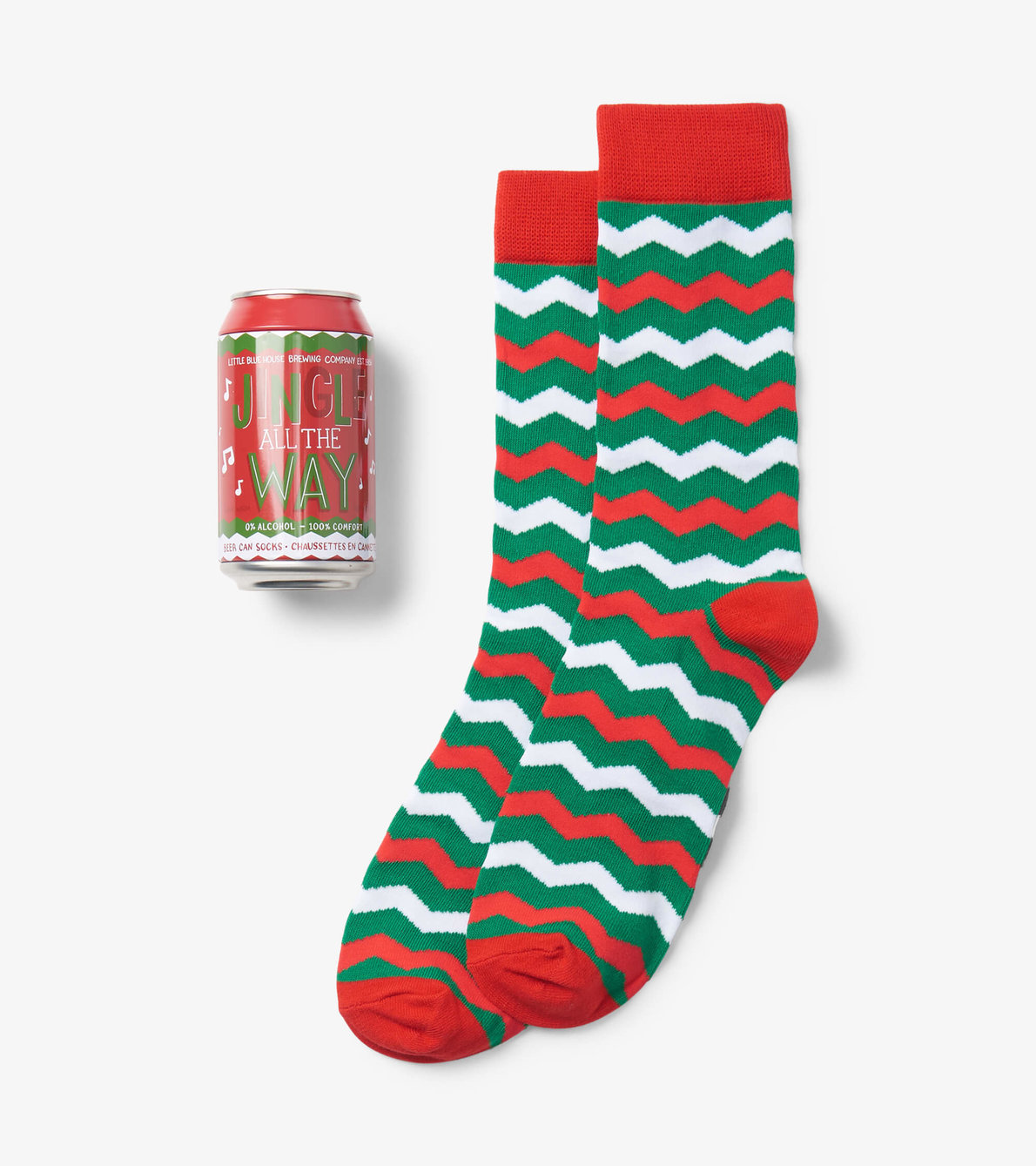 View larger image of Jingle All The Way Beer Can Socks