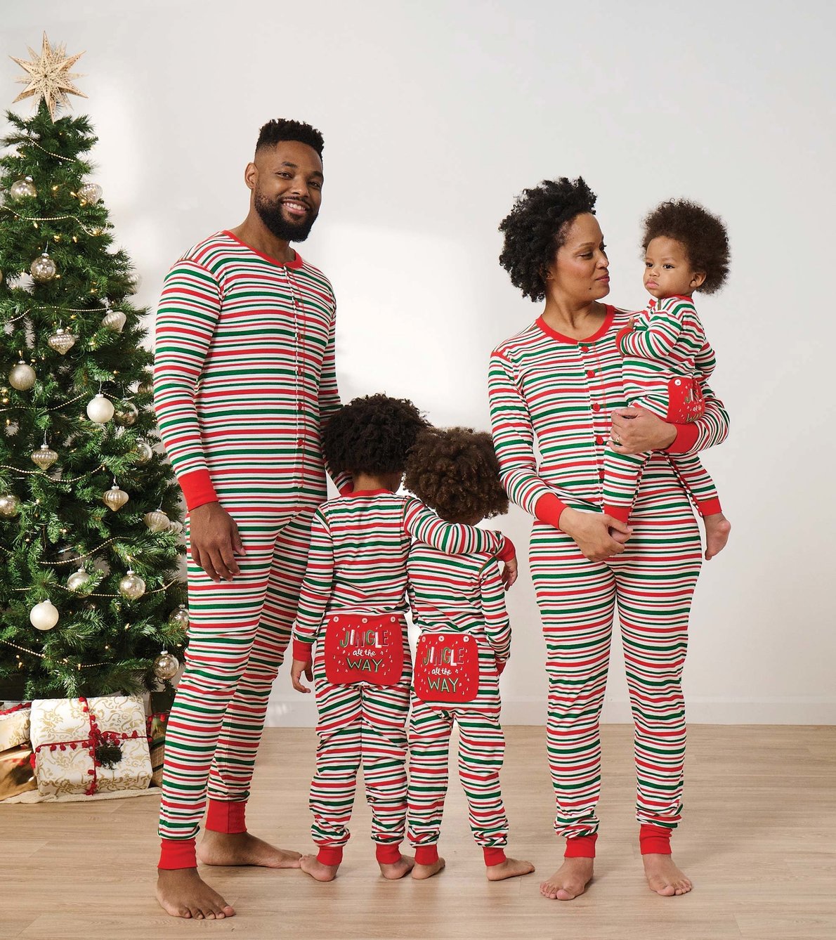 Agrandir l'image de Pyjamas une pièce pour la famille - Motifs des fêtes « Jingle all the way »