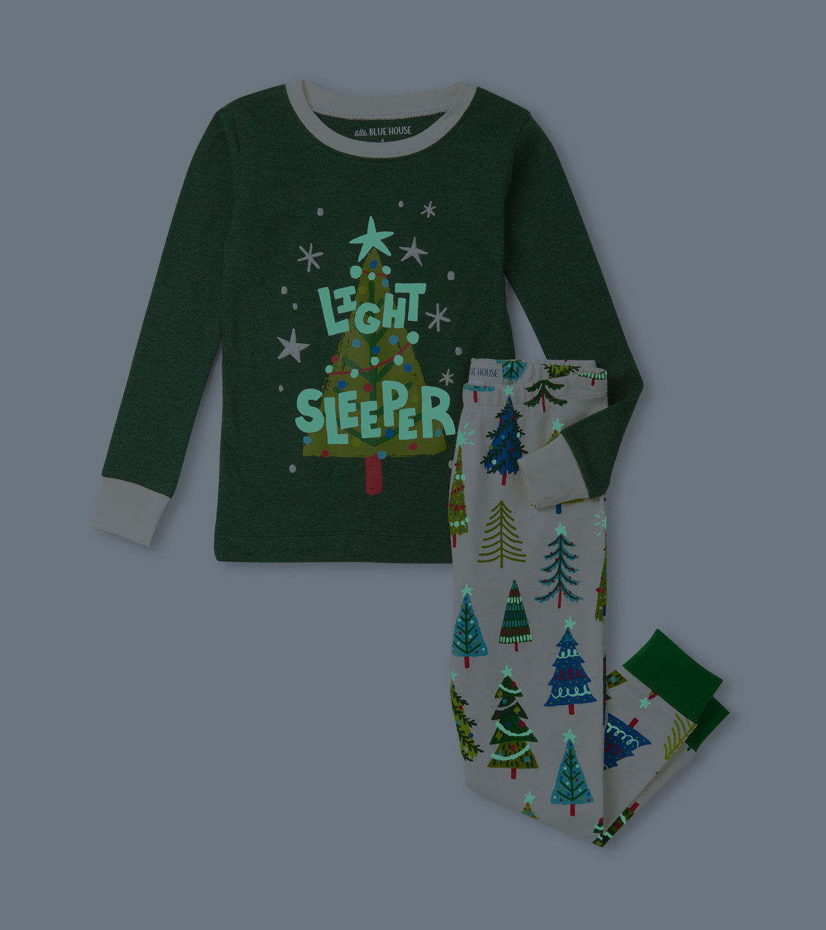 View larger image of Kids Christmas Trees Light Pajama Set