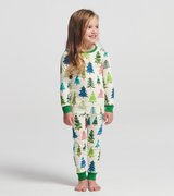 Kids Christmas Trees Pajama Set