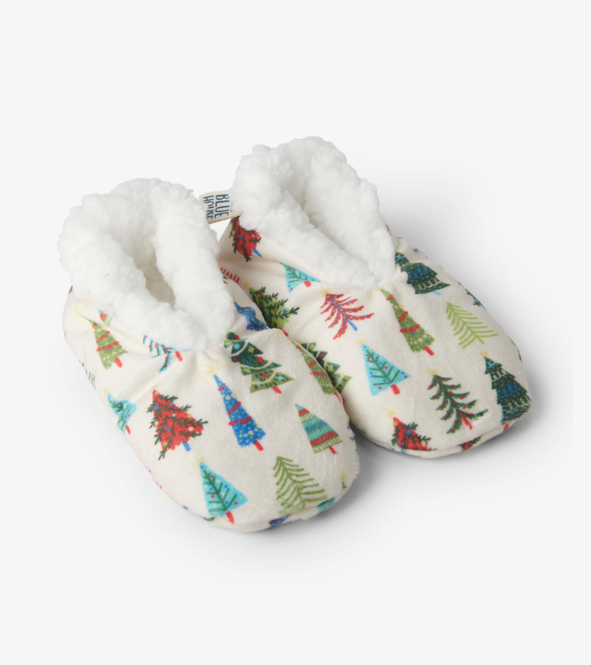 View larger image of Kids Christmas Trees Warm & Cozy Slippers