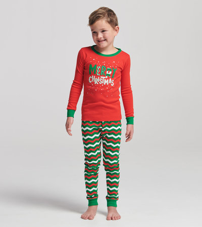 Pyjama pour enfant – Motifs des fêtes « Merry Christmas »