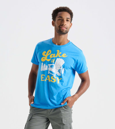T-shirt pour homme – Fauteuil Muskoka « Lake it Easy »