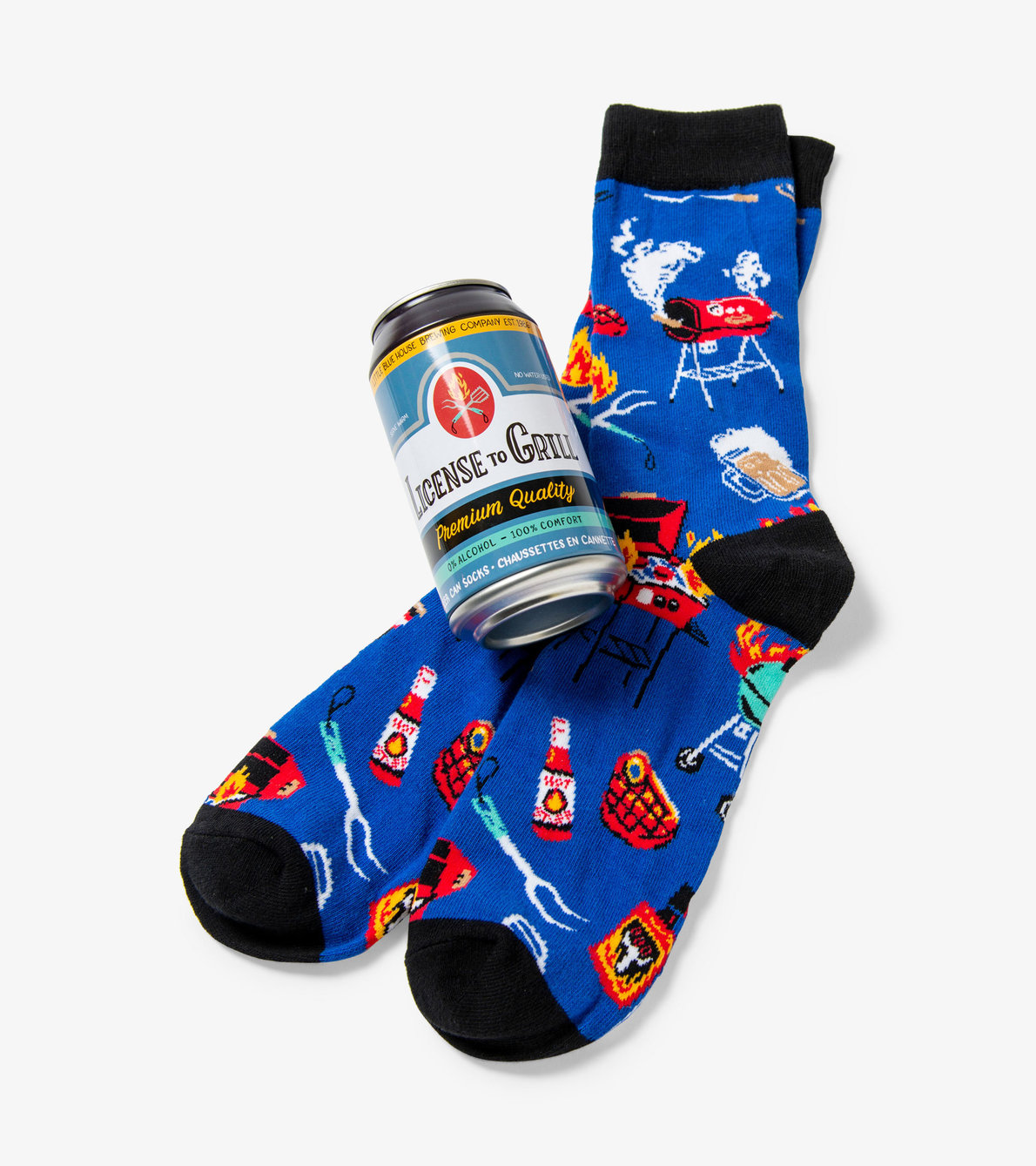 View larger image of Licence To Grill Men's Beer Can Socks