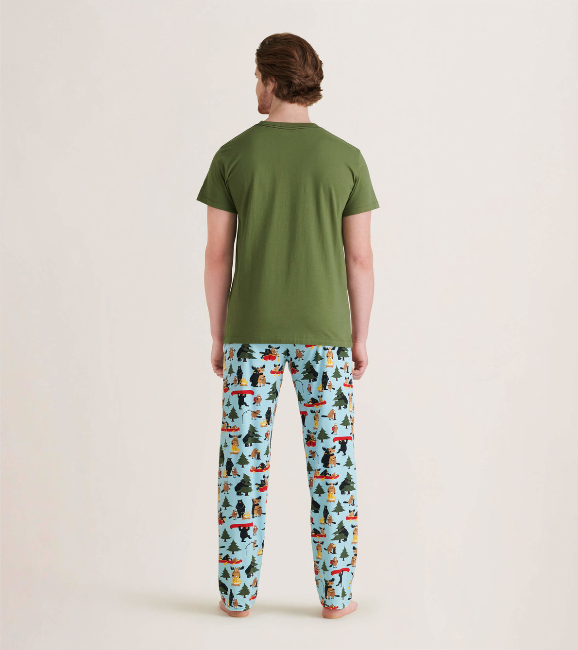 Agrandir l'image de Pantalon de pyjama en jersey pour homme – Vie dans la nature
