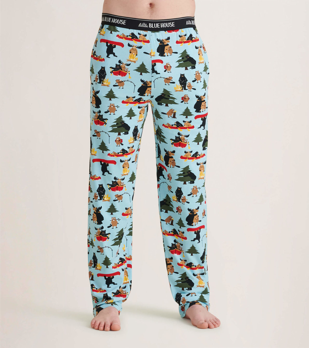 Agrandir l'image de Pantalon de pyjama en jersey pour homme – Vie dans la nature
