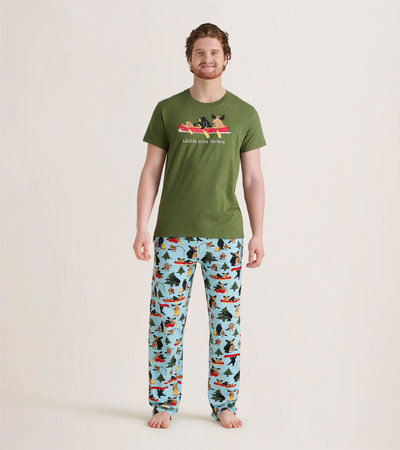 Life in the Wild Men's Tee and Pants Pajama Separates