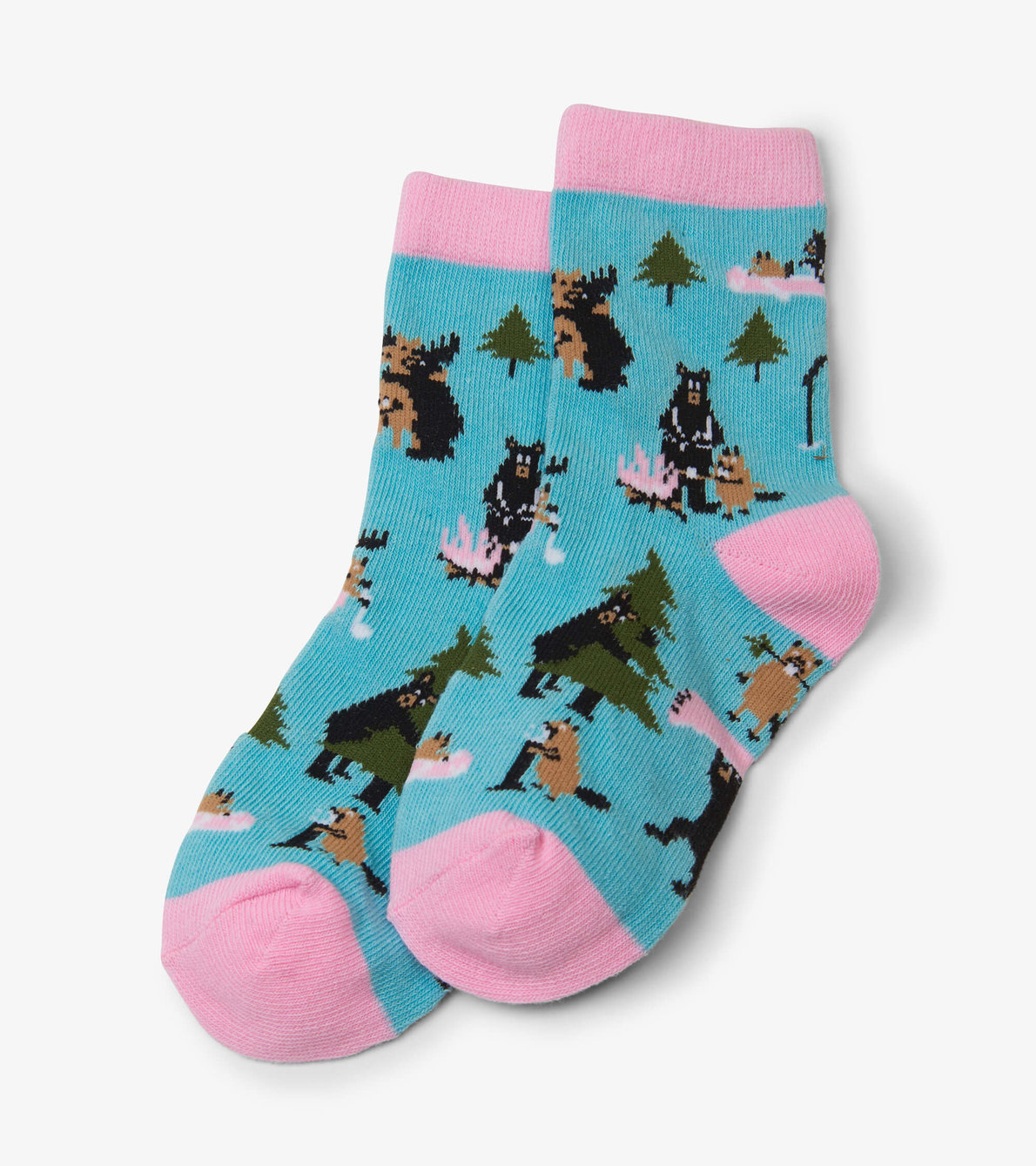View larger image of Life in the Wild Pink Kids Crew Socks