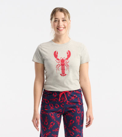 Lobster Women Crew Neck T-Shirt