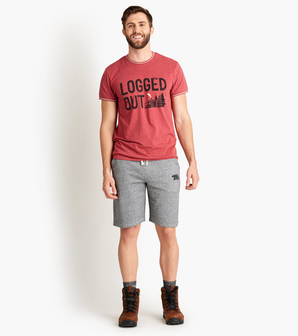 Agrandir l'image de T-shirt pour homme collection Heritage – Chalet « Logged Out »