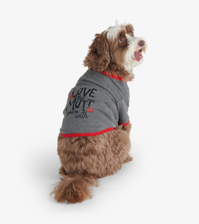 T-shirt pour chien – Empreintes « Love The Mutt »