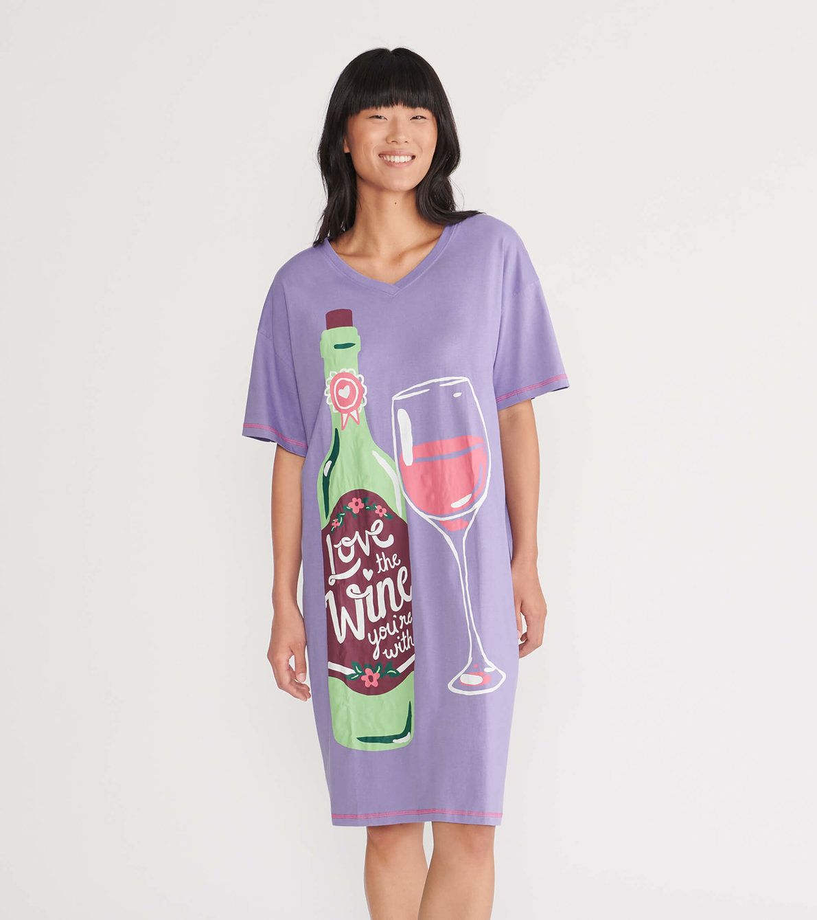 View larger image of Love The Wine You're With Women's Sleepshirt