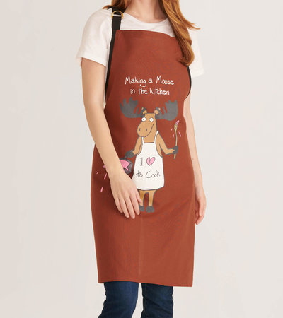 Making a Moose in the Kitchen Apron