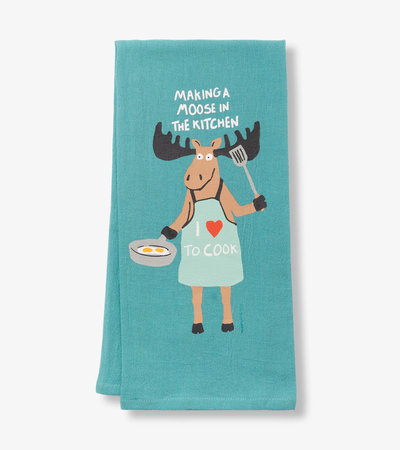 Making a Moose In The Kitchen Tea Towel