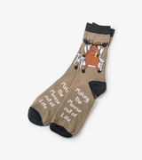 Making the Moose out of Life Men's Crew Socks