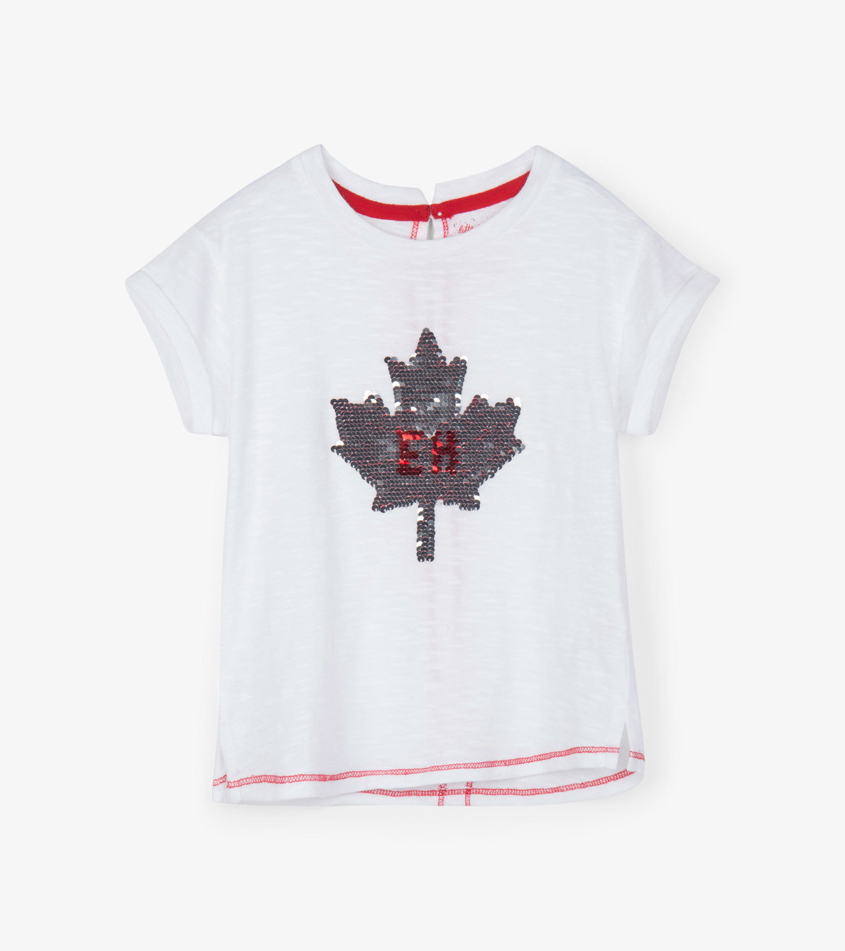 View larger image of Maple Leaf Flip Sequin Kids Tee