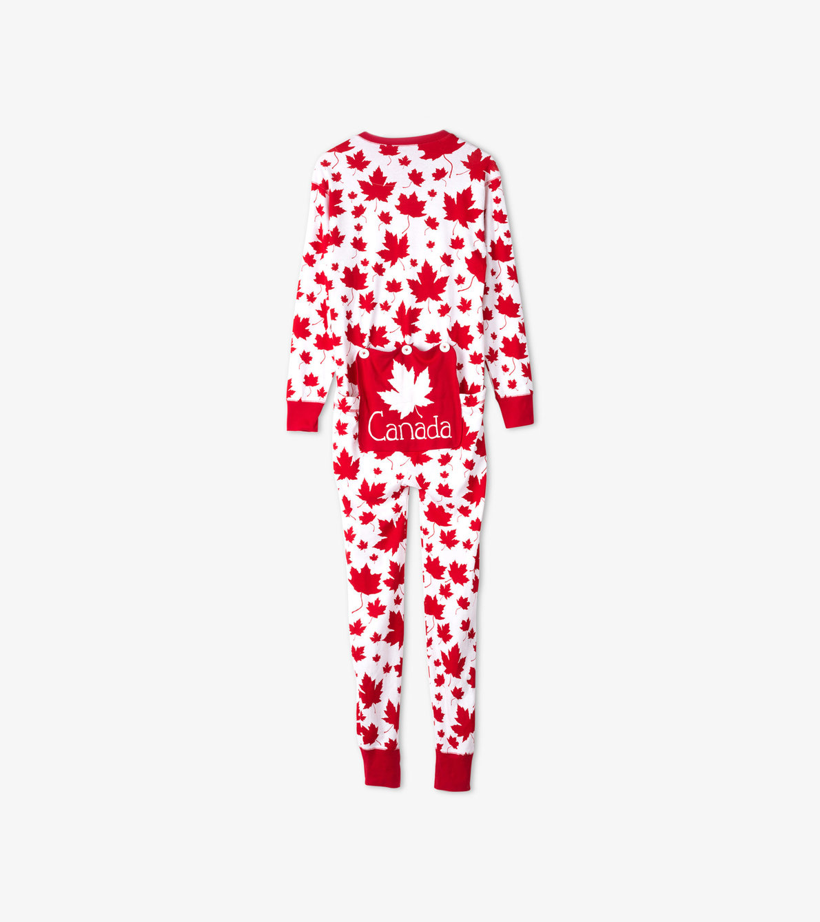 View larger image of Maple Leaves Adult Union Suit