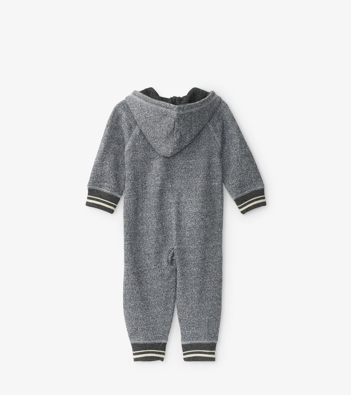 View larger image of Marled Grey Baby Heritage Full Zip Romper