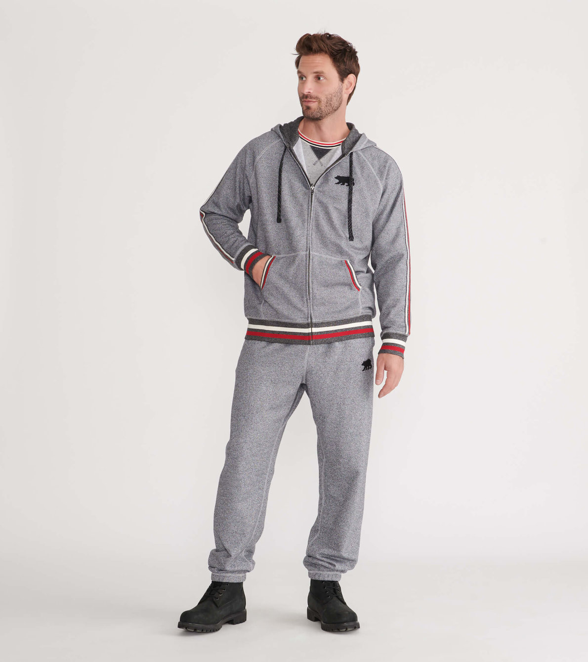 View larger image of Marled Grey Bear Men's Heritage Joggers