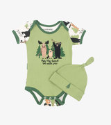 May the Forest Be with You Baby Bodysuit with Hat