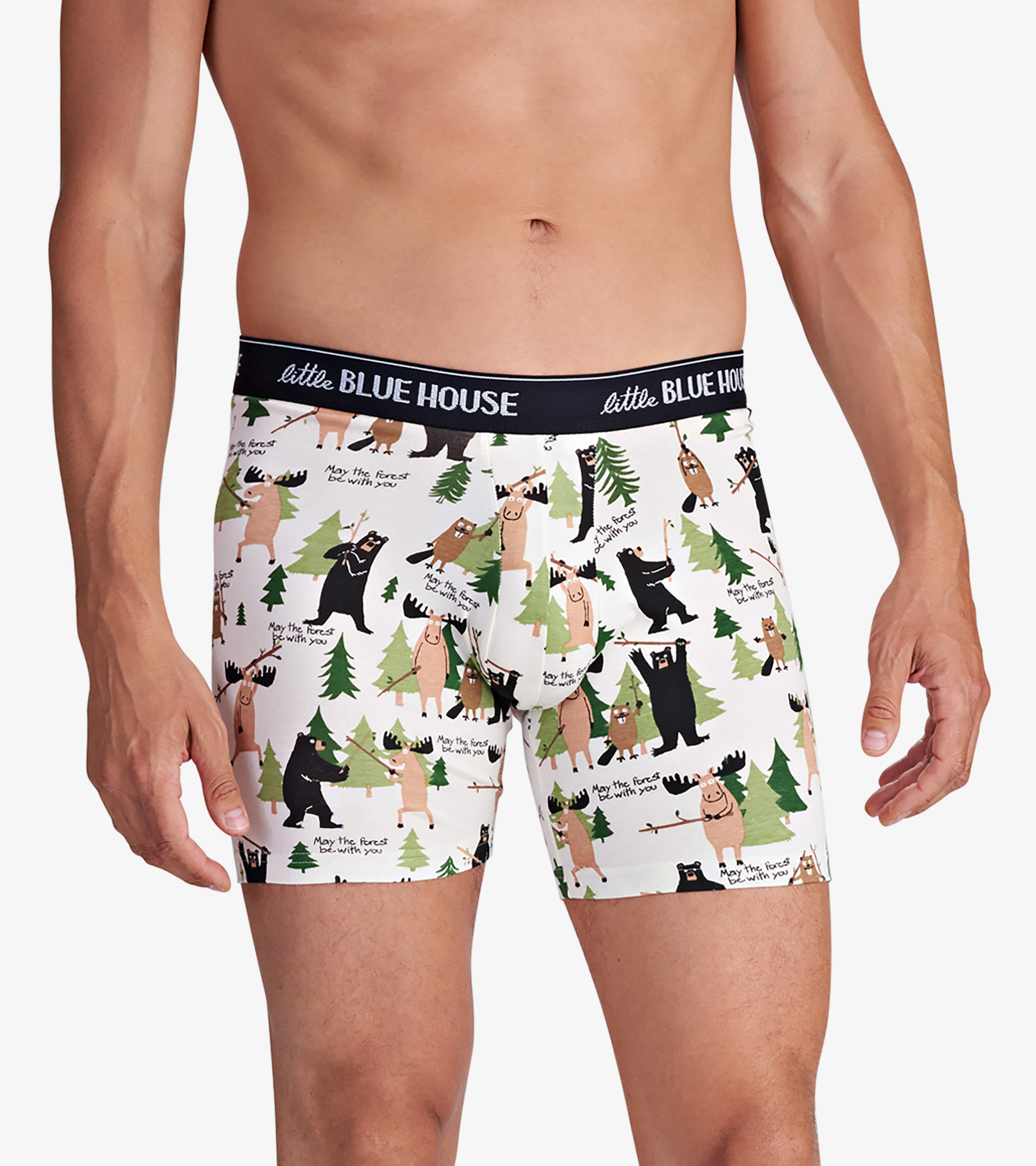 May the Forest be With You Men's Boxer Briefs - Little Blue House US