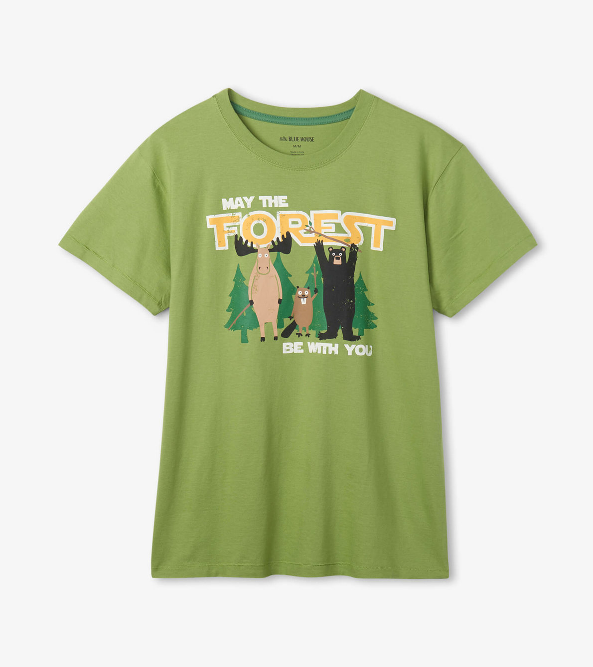 Agrandir l'image de T-shirt pour homme – Animaux des bois « May the Forest be With you »