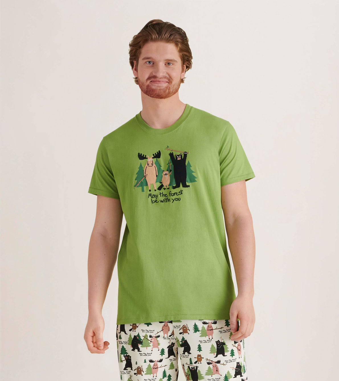 Agrandir l'image de T-shirt pour homme – Animaux des bois