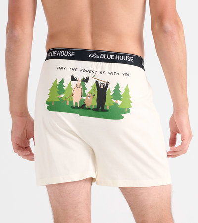 Caleçon boxeur pour homme – Animaux des bois « May The Forest Be With You »