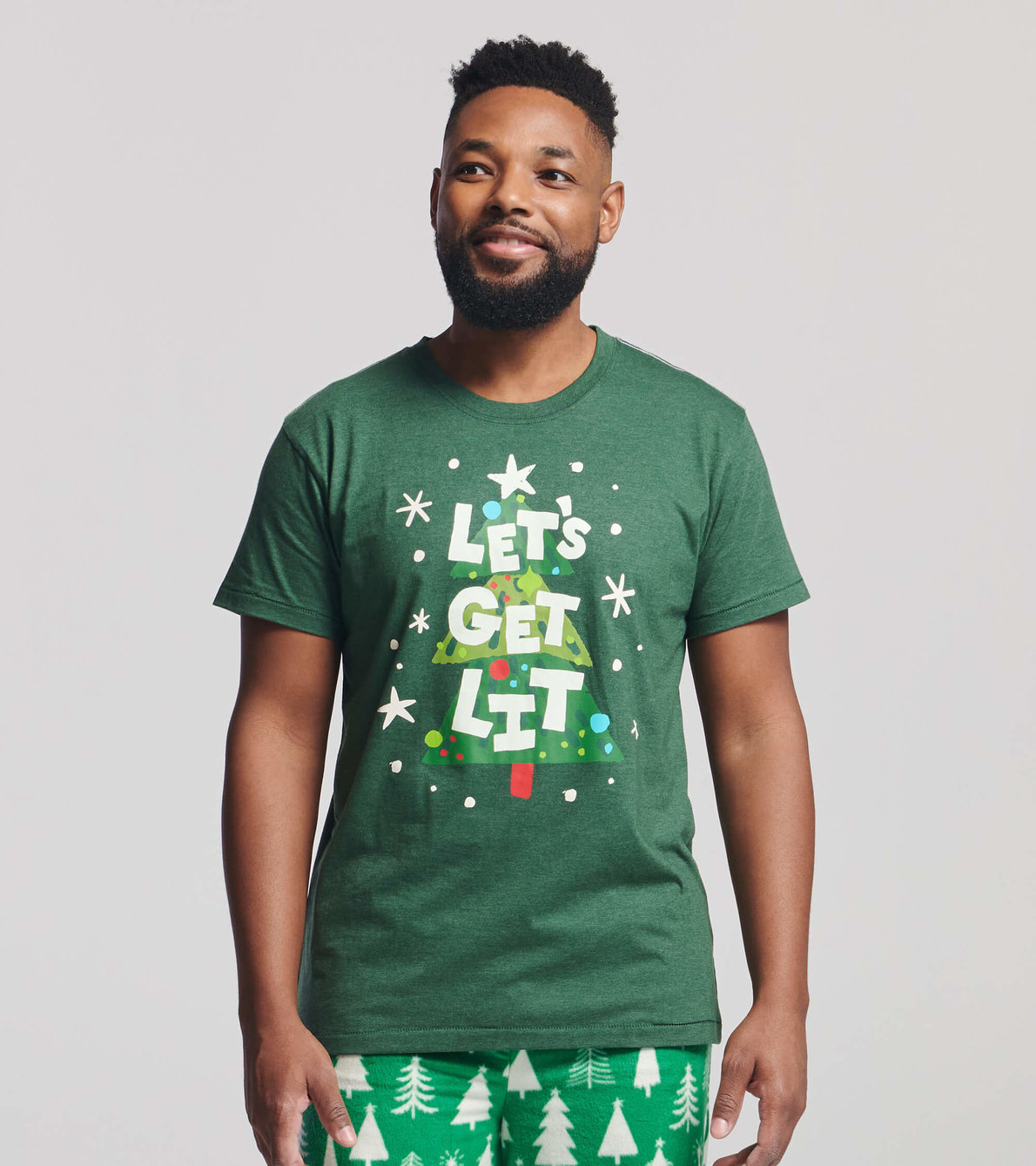 Agrandir l'image de T-shirt pour homme – Sapin de Noël