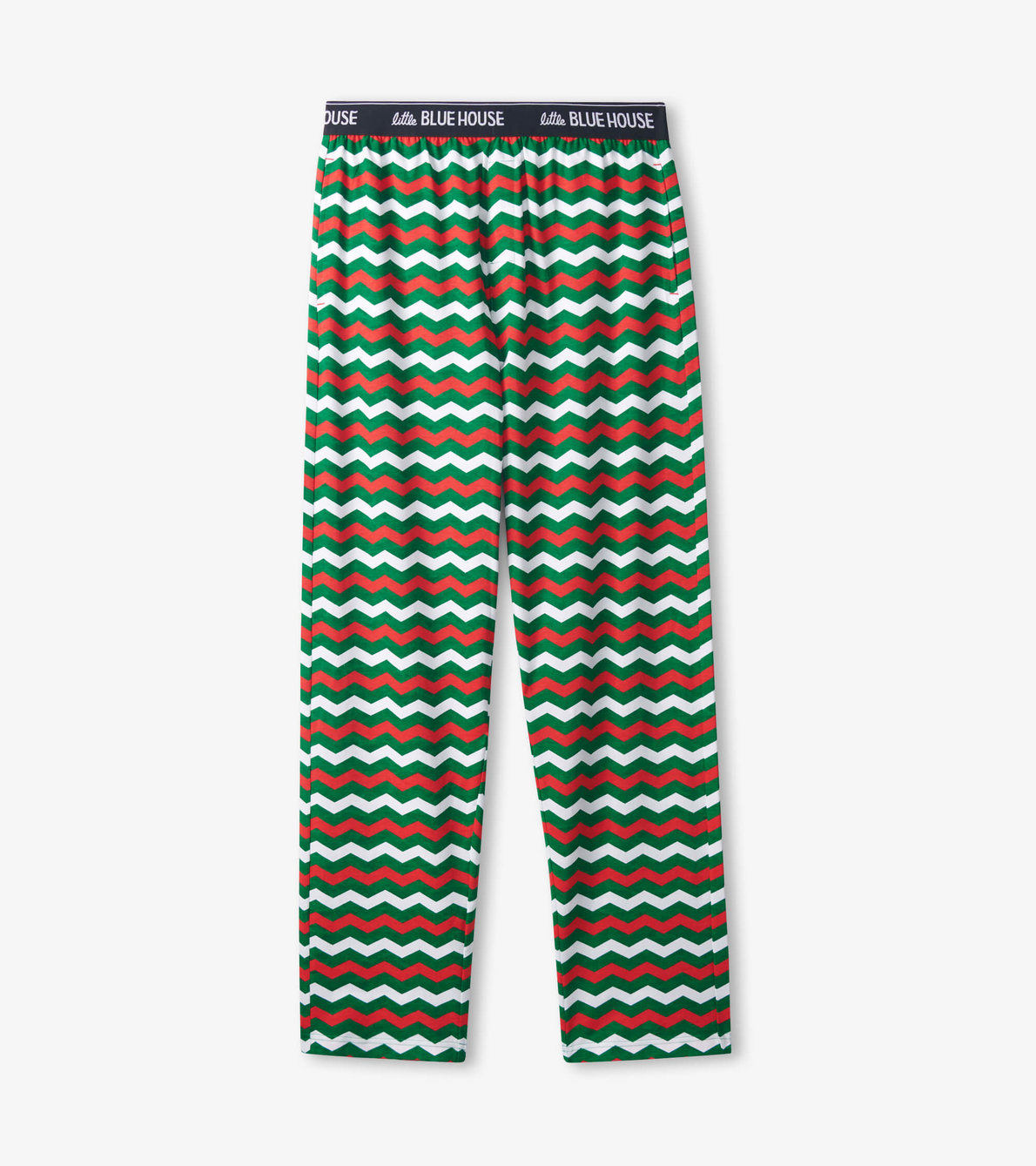 Agrandir l'image de Pantalon de pyjama en jersey pour homme – Motif zigzag de Noël