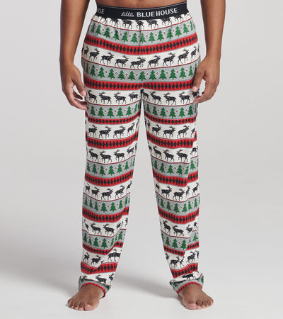 Men's Elk Fair Isle Jersey Pajama Pants