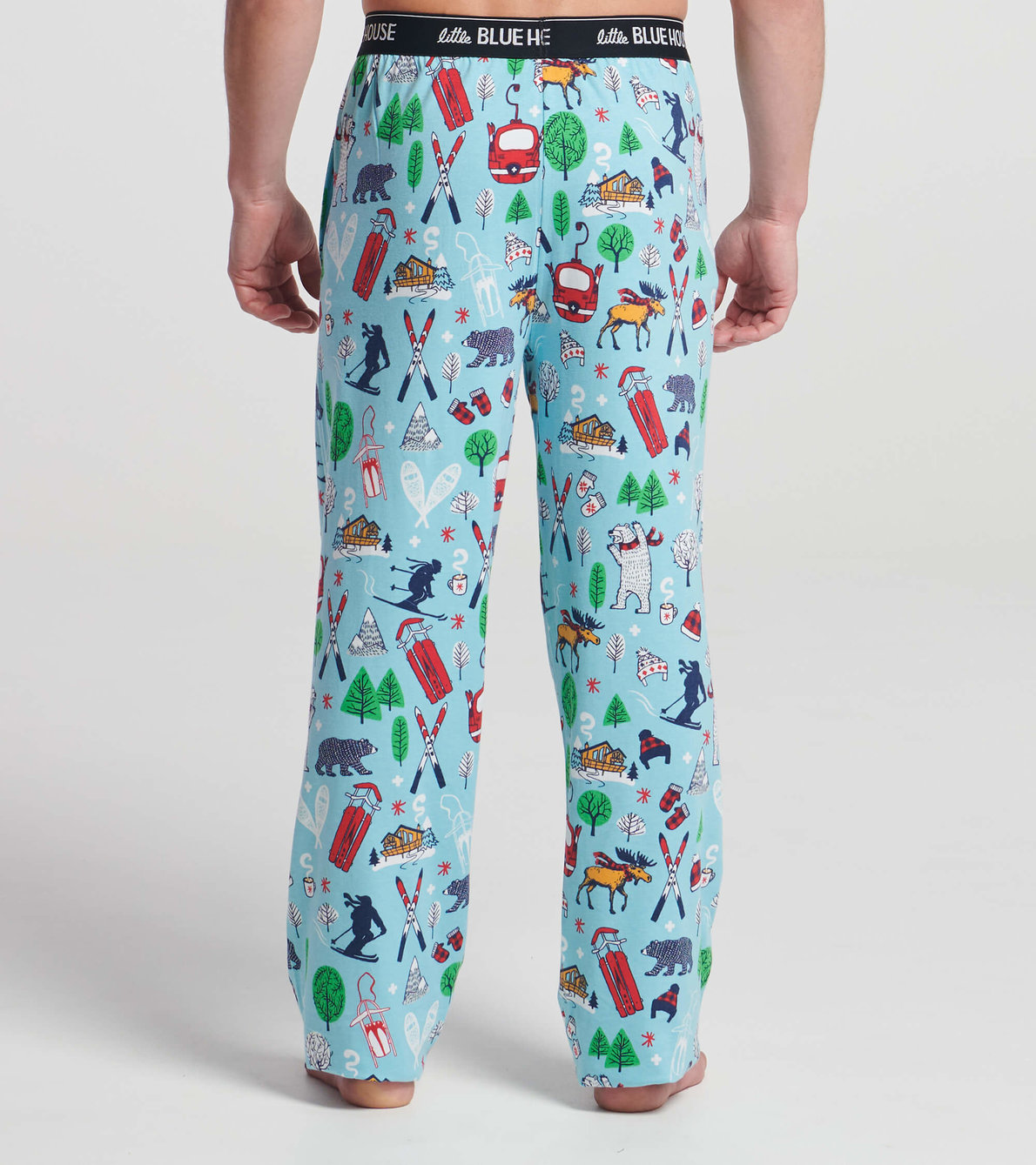 Agrandir l'image de Pantalon de pyjama en jersey pour homme – Ski d’antan