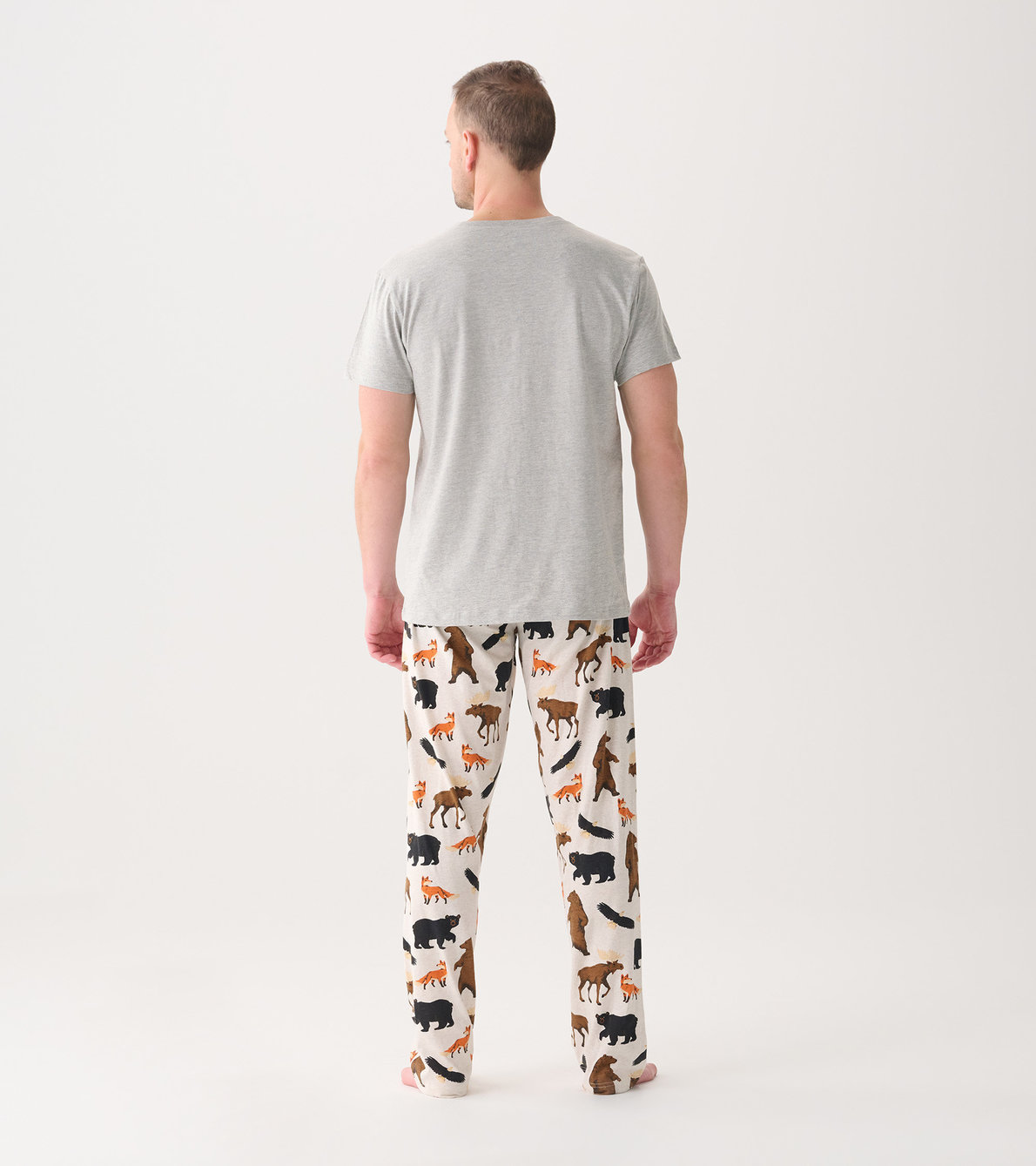 View larger image of Men's Wildlife T-Shirt and Pants Pajama Separates
