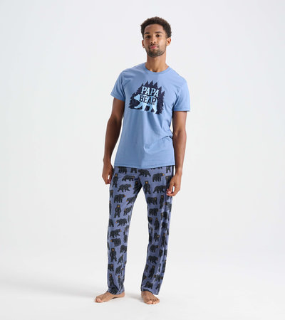 Men's Woods Papa Bear T-Shirt and Pants Pajama Separates