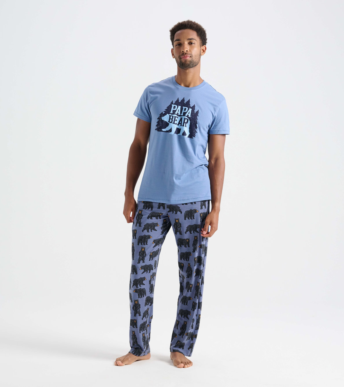 View larger image of Men's Woods Papa Bear T-Shirt and Pants Pajama Separates