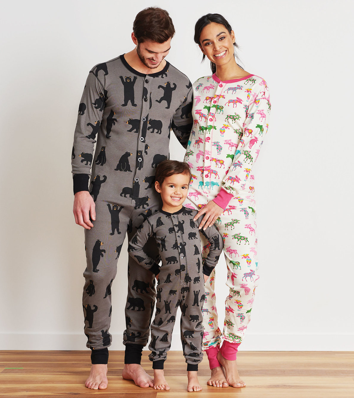 Agrandir l'image de Pyjamas pour la famille - Orignal et ours