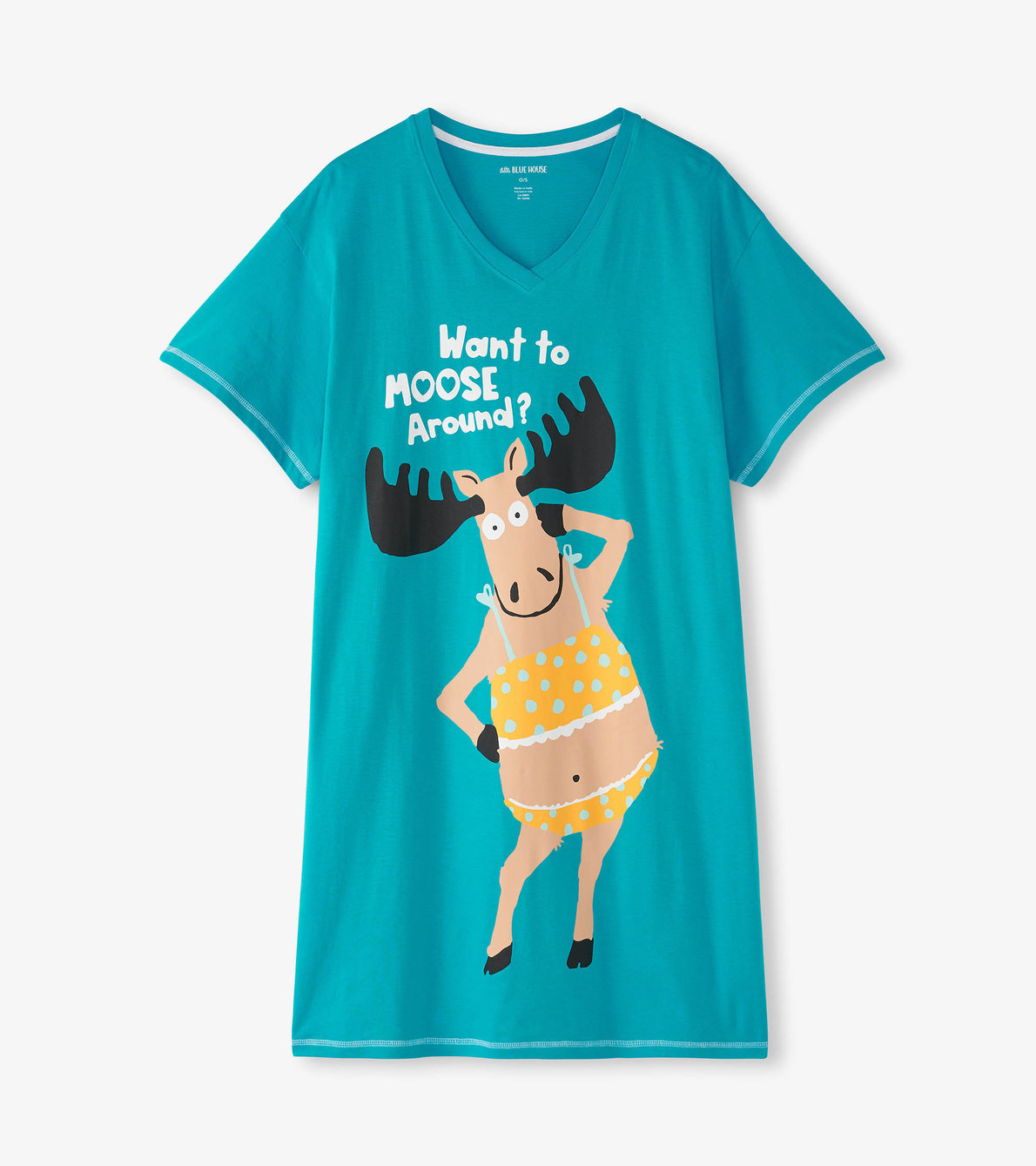 Agrandir l'image de Chemise de nuit pour femme – Orignal « Moose Around »