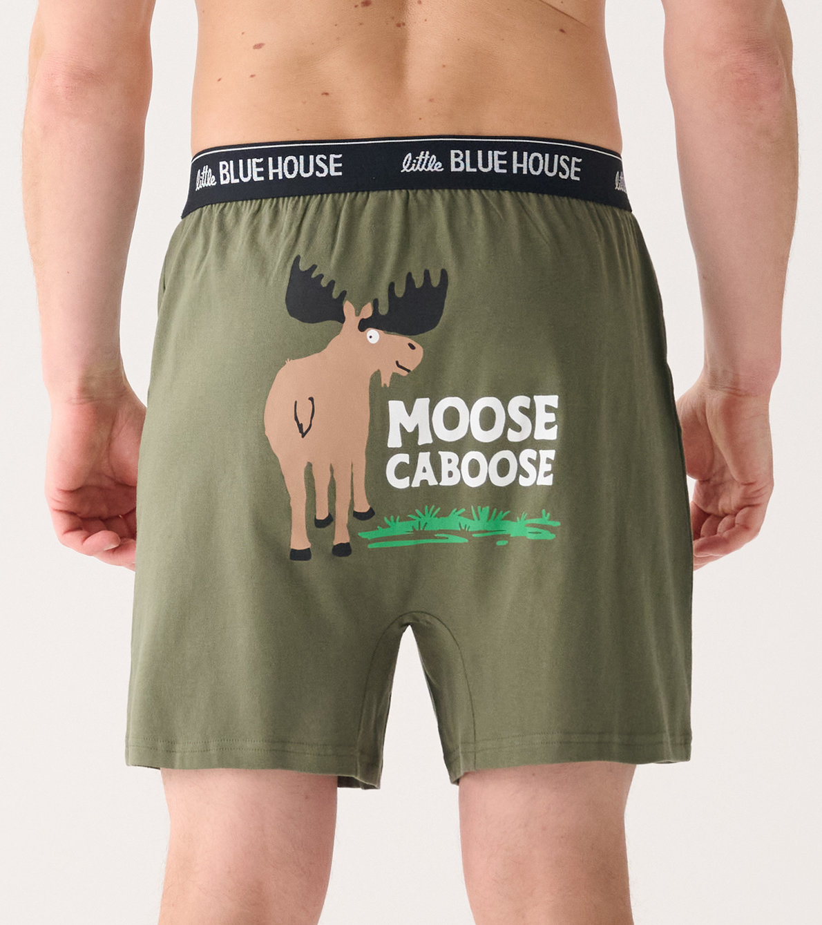 Agrandir l'image de Caleçon boxeur pour homme – Orignal « Moose Caboose »