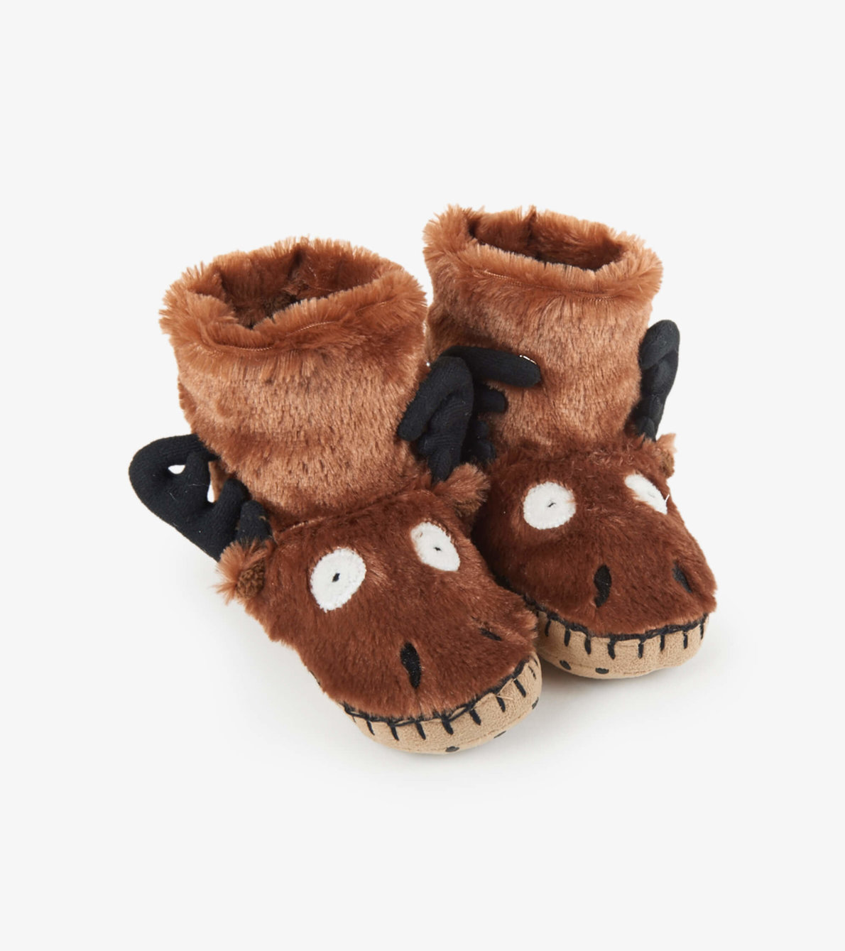 View larger image of Moose Kids Fuzzy Slouch Slippers