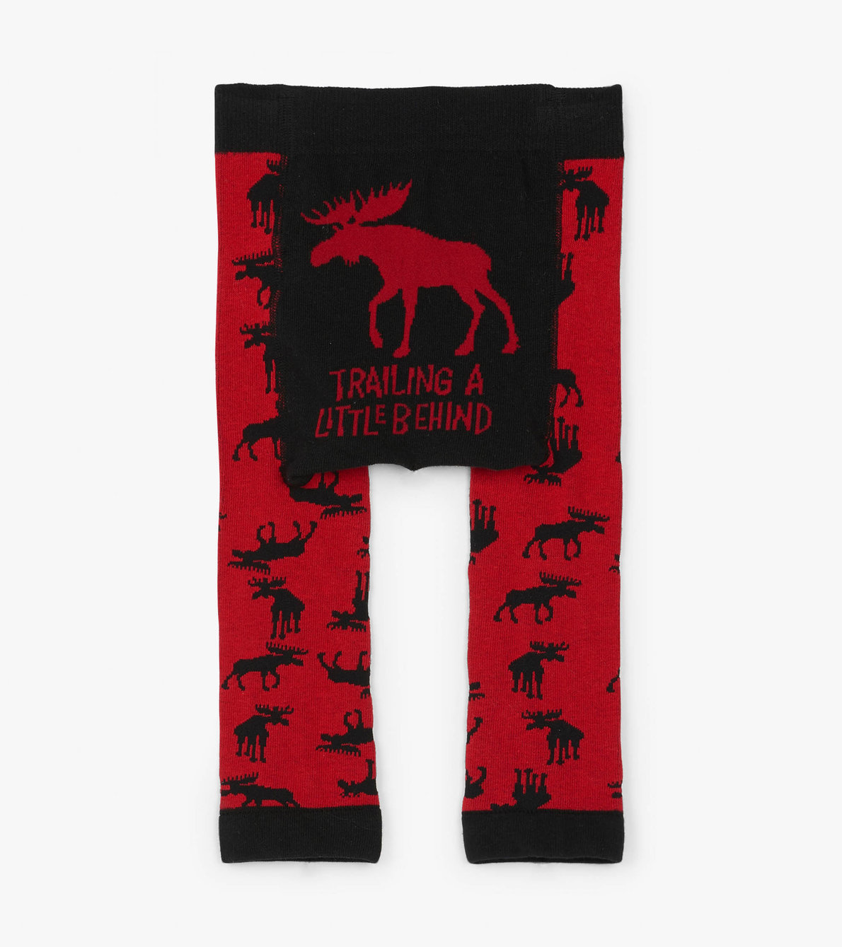 View larger image of Moose on Red Baby Tights