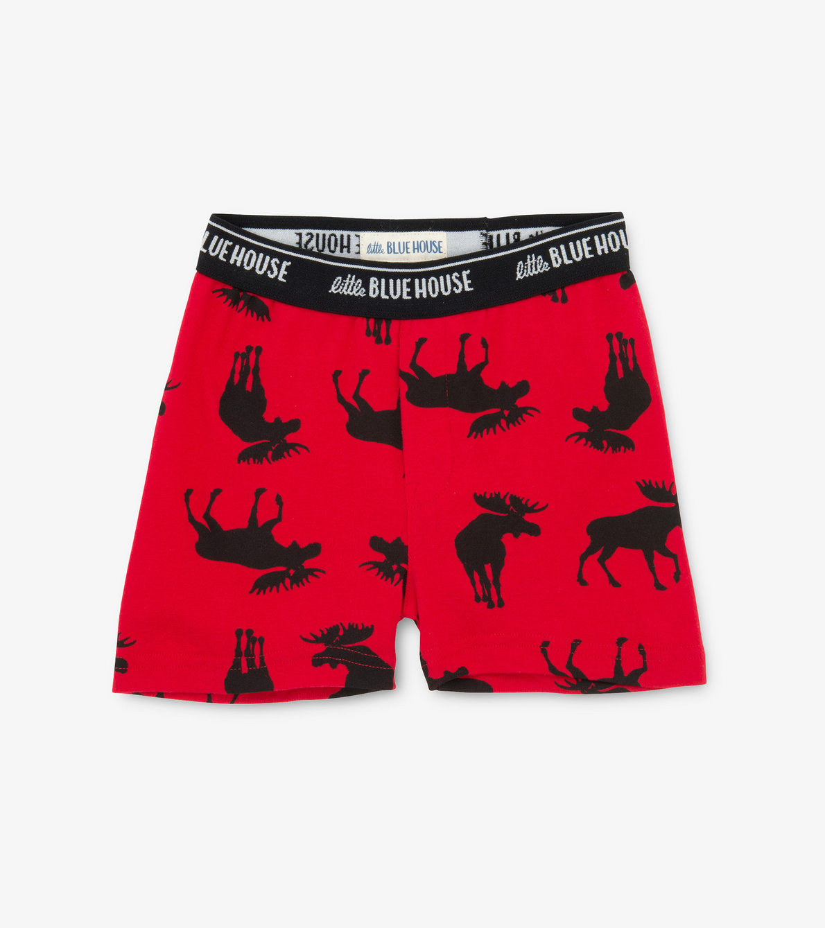 View larger image of Moose on Red Boys' Boxer Briefs