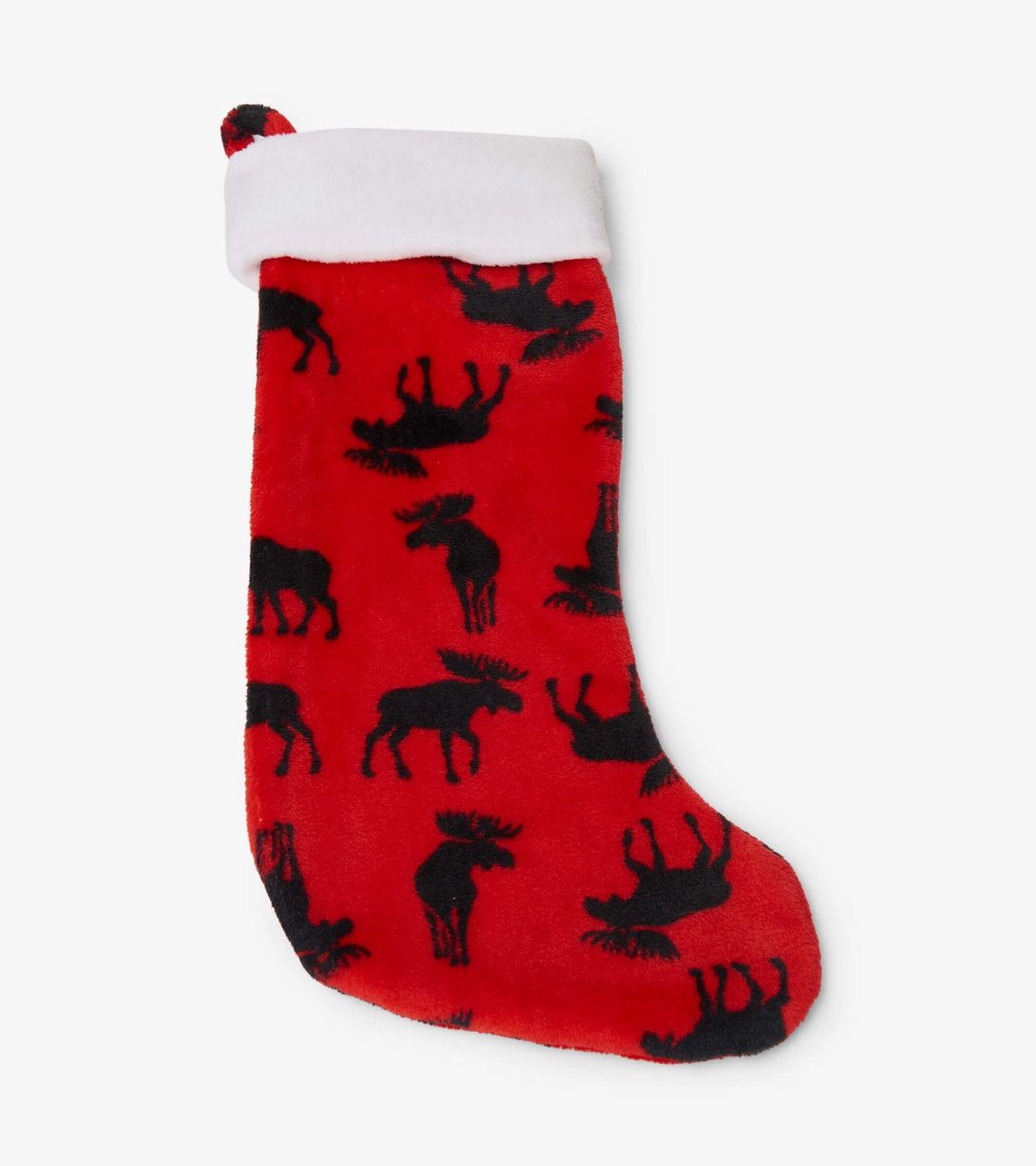 View larger image of Moose On Red Fleece Christmas Stocking