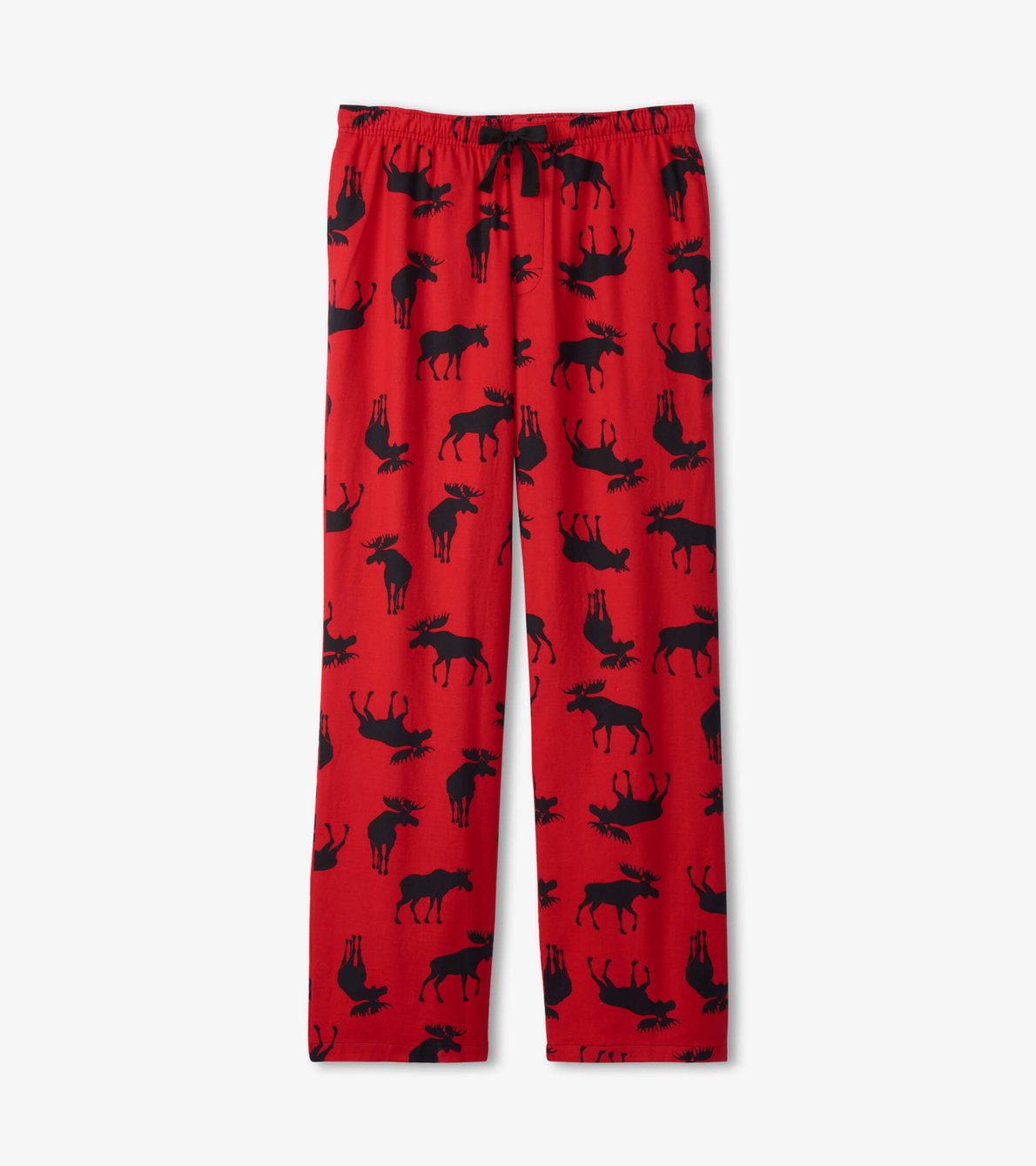 View larger image of Moose On Red Men's Flannel Pajama Pants