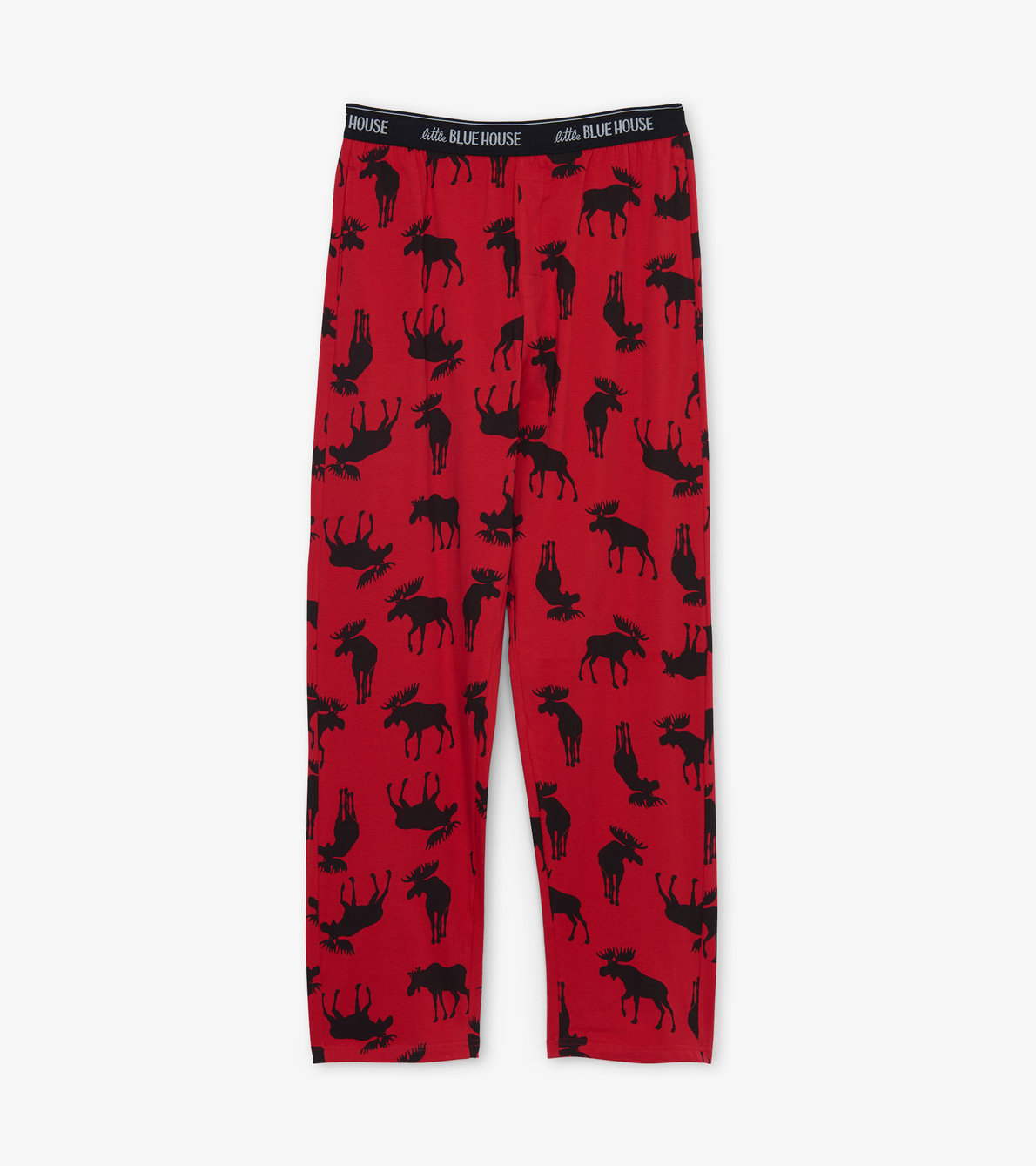 View larger image of Moose On Red Men's Jersey Pajama Pants