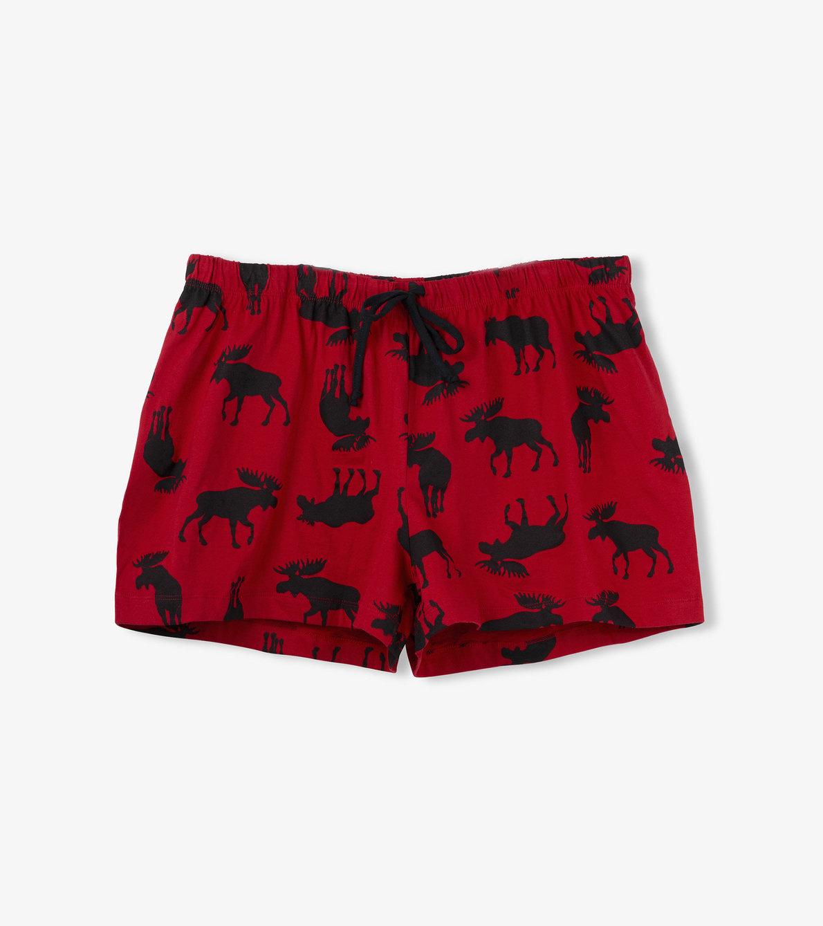 View larger image of Moose on Red Women's Sleep Shorts