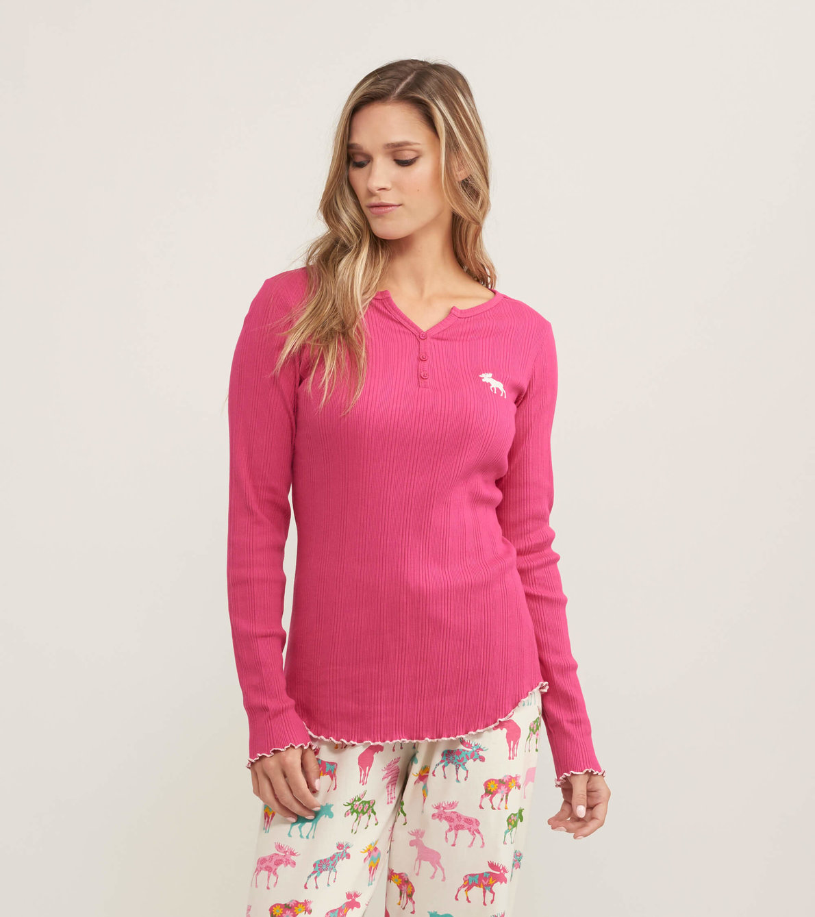 View larger image of Moose Women's Rib Long Sleeve Henley
