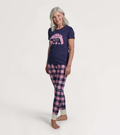 Nana Bear Women's Tee and Leggings Pajama Separates